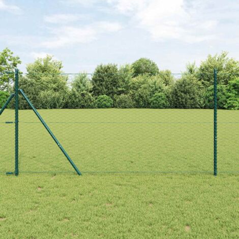 Cerca Hexagonal Verde 1.4 x 10 m Acero