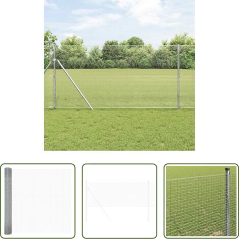 Cerca plateada -  Cerca de Alambre Soldado Plateado 1.4 x 50 m