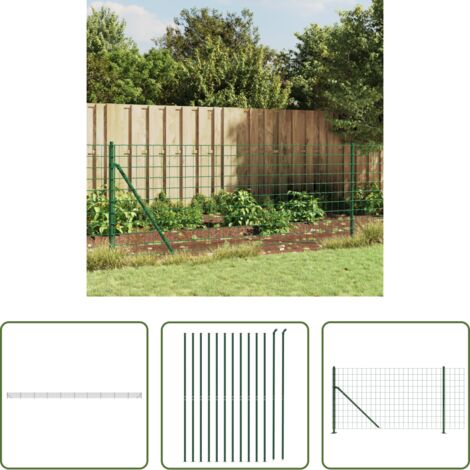 Cerca verde -  Cerca de alambre con brida verde 0,8x25 m