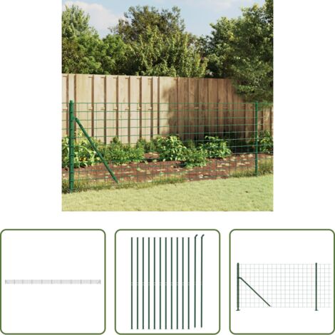Cerca verde -  Cerca de alambre con brida verde 1x25 m
