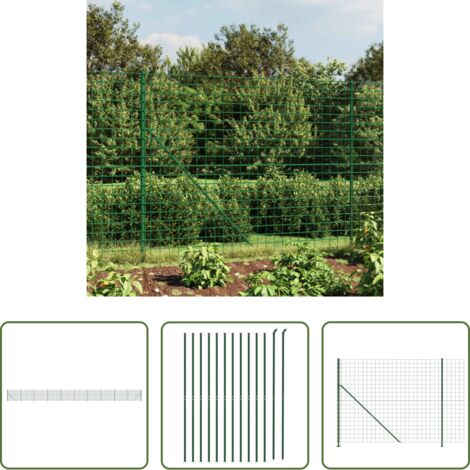 Cerca verde -  Cerca de alambre con brida verde 2,2x25 m