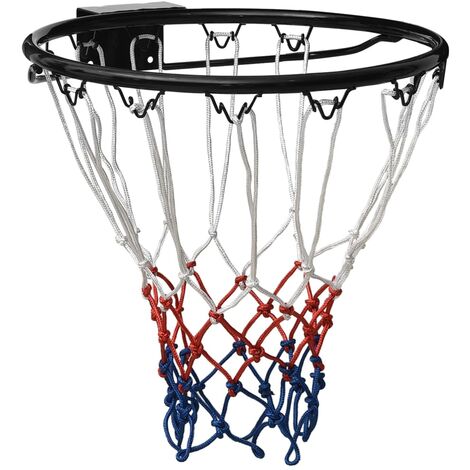 vidaXL Ensemble de Panier de Basket-ball avec Filet Multicolore Multi-taille