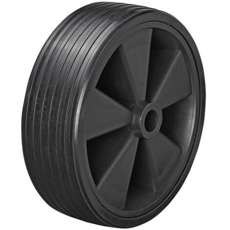 Cerchio in plastica per ruota di scorta con pneumatico in gomma piena 220x70mm