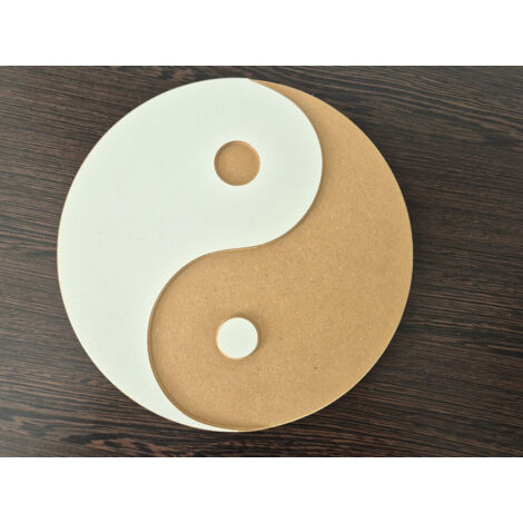 Cerchio MDF Yin Yang 18 mm 25 cm