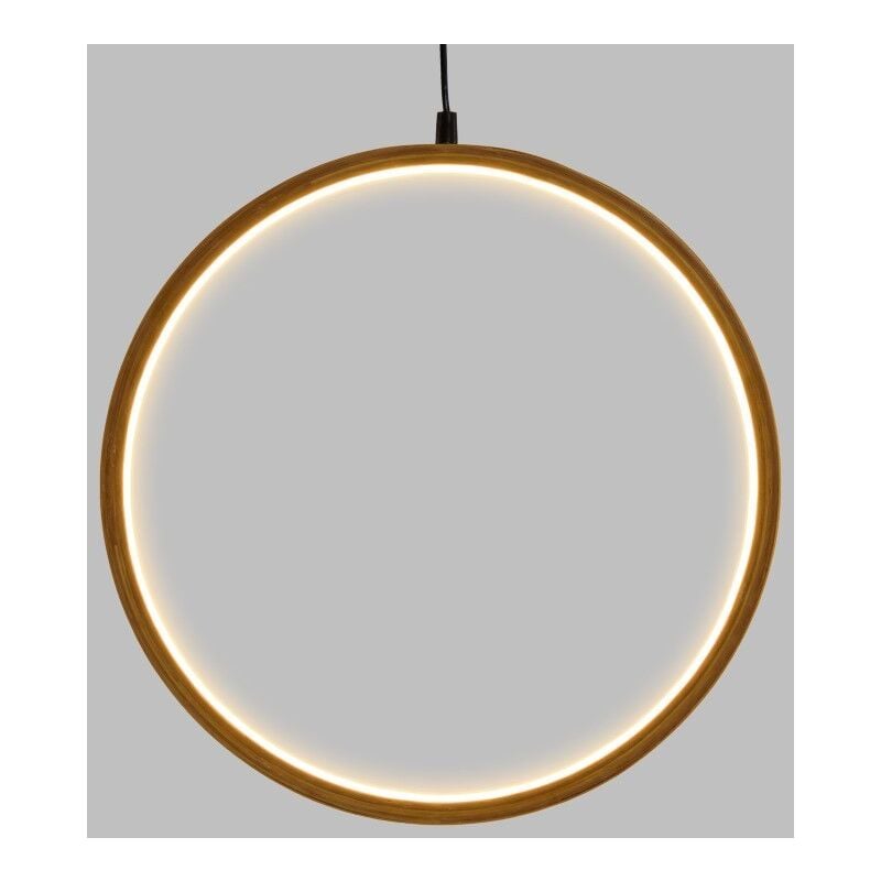 Cercle Ø37cm led Bois Clair