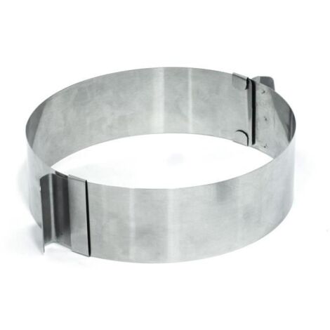 Cercle à pâtisserie réglable - Inox - 8,5 à 15 cm