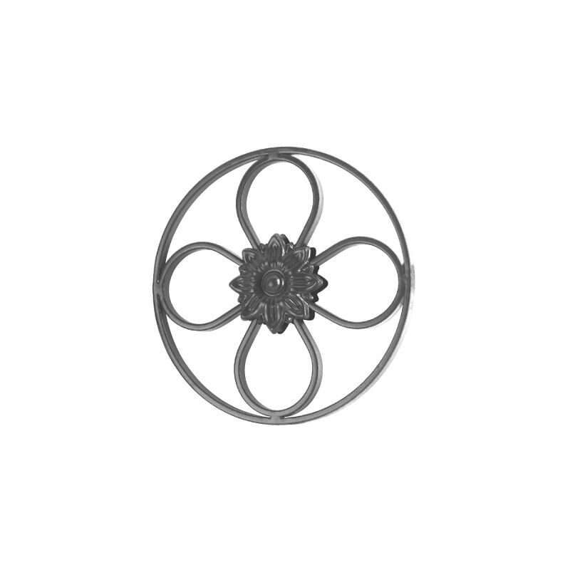 Cercle décoratif - Diamètre 250mm section fer en plat lisse de 12x6mm - Fer forgé - à souder Deco Fer Forge