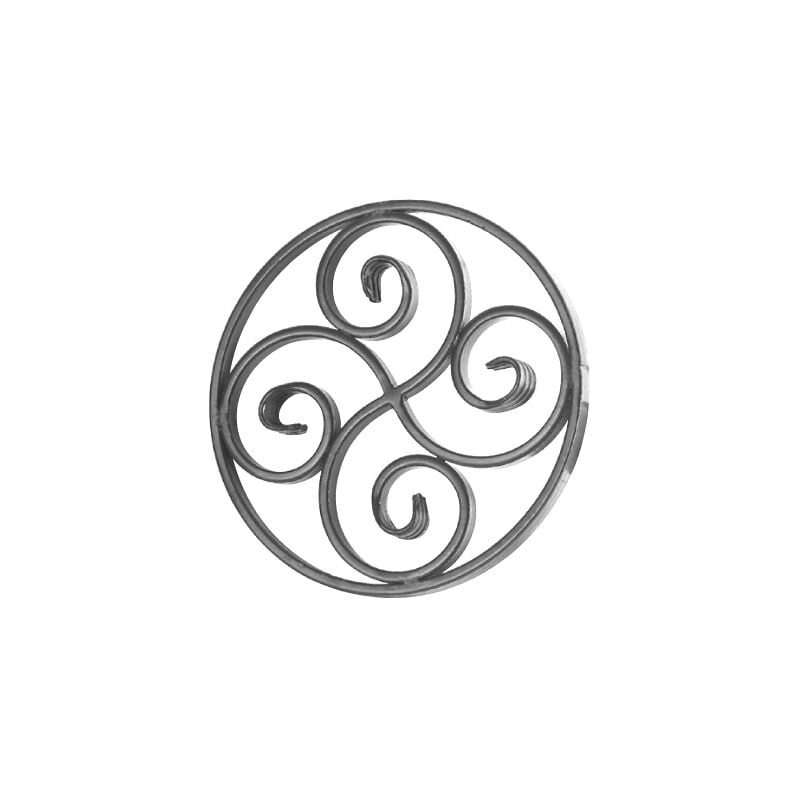 Cercle décoratif - Diamètre 220mm en fer plat lisse de 14x6mm - Fer forgé - à souder Deco Fer Forge