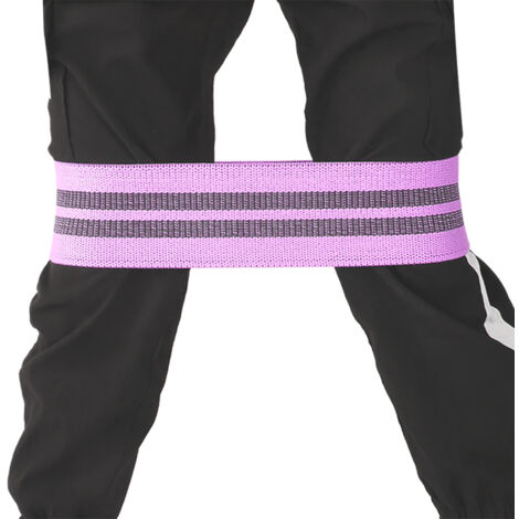 Cercle de Fitness avec Bande Élastique pour Hanches - Yoga Pilates Gym Mixte (Violet Taille L)