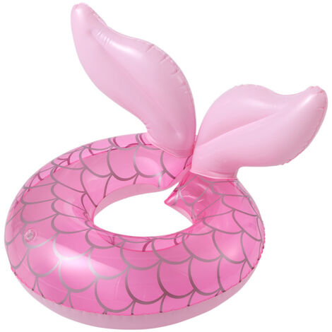 Cercle de natation gonflable Mermaid, indispensable pour l'été, pour enfants (3-8 ans), avec pompe.