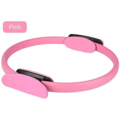 Cercle de Pilates 33 cm pour Renforcer Adducteurs, Bras et Abdominaux – Rose Ortviai
