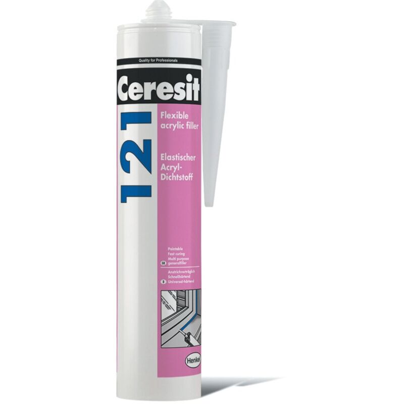 Ceresit - 121 Acrylic Sealant - 280ml - White