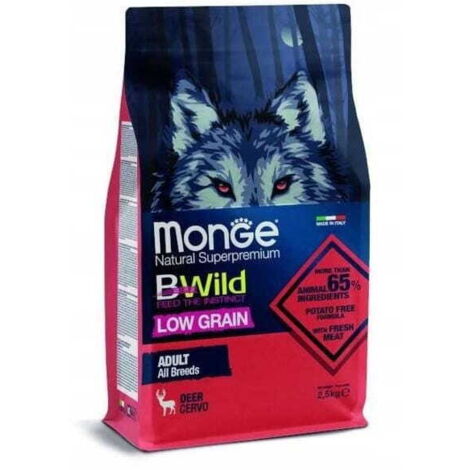 Cerf adulte sauvage Monge BWild 2,5 kg