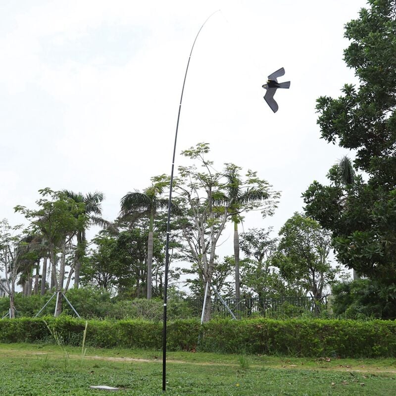 Rapanda - Cerf-volant de simulation pour repousser les oiseaux, pigeons pour repousser les oiseaux, kit répulsif pour oiseaux épouvantail (6M)