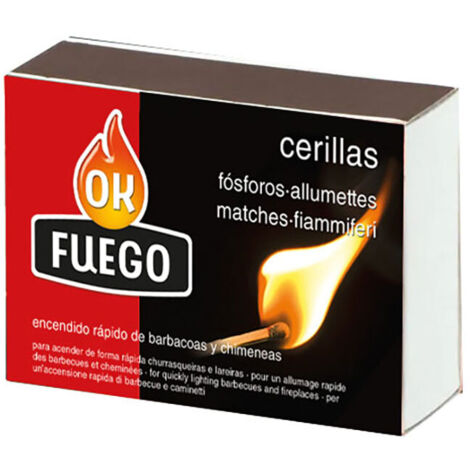 Cerillas de cocina okfuego, 100 uds x 3 cajas