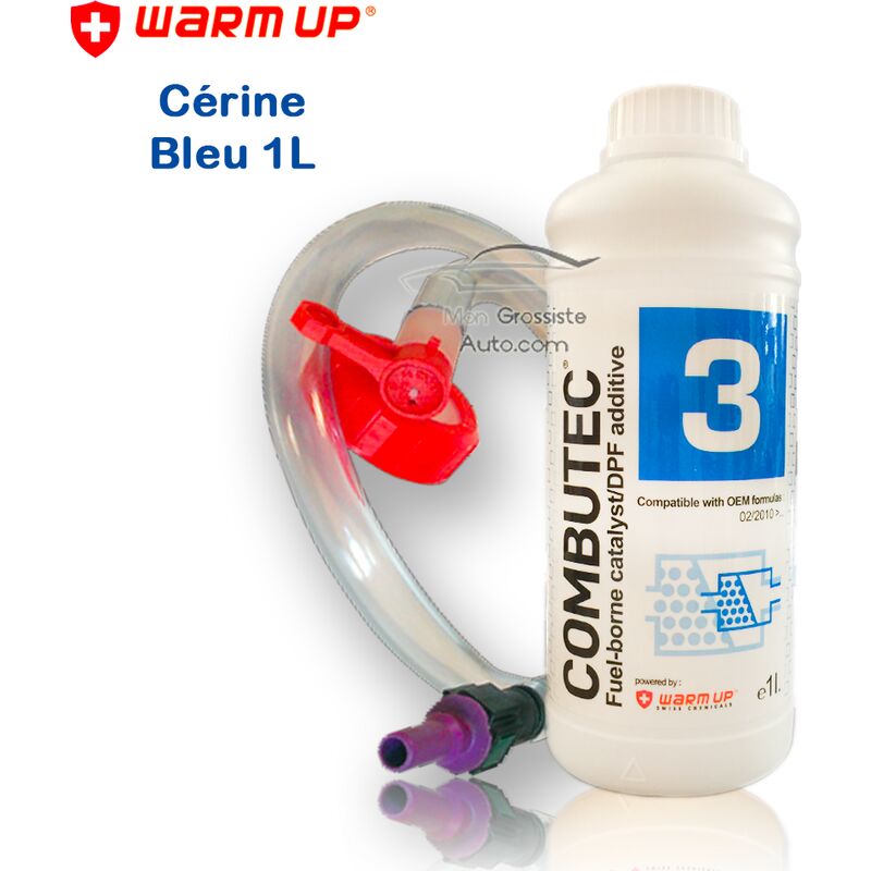 Cérine Additif fap Bleu kit de remplissage Warm Up Combutec 3 1 Litres
