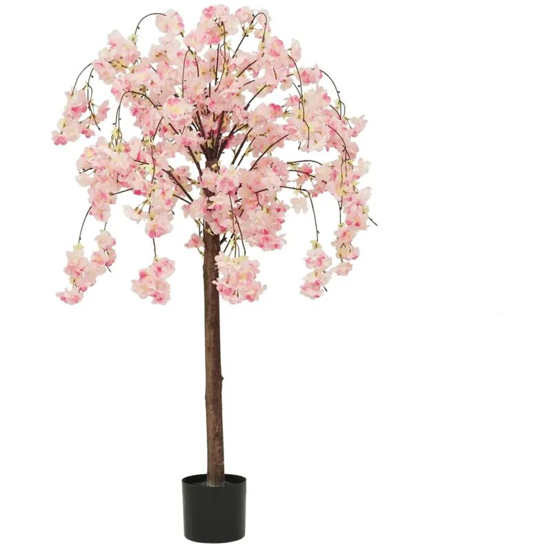Cerisier artificiel retombant rose 110cm