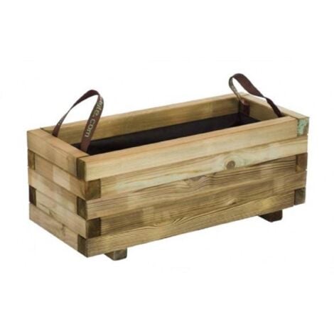 WOODTEX CERLAND jardinera baroque 70x30x28 cm , Jardinera baroque 70 x 30 x 28 cmFabricada en pino silvestre de bosque sostenibleTratamiento autoclave para exterioresIncluye as