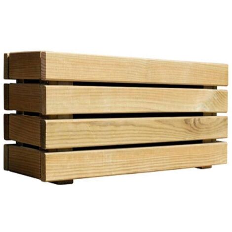 FOREST CERLAND jardinera horizon madera 59x19x19 cm , Jardinera horizon 59 x 19 x 19 cmFabricada en pino silvestre de bosque sostenibleTratamiento autoclave para exterioresCap