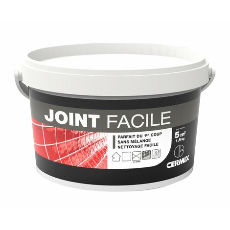 CERMIX Joint pâte tout type de carrelage et mosaïque, noir, 5m²
