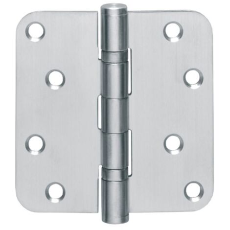 Cerniera a battente con cuscinetti a sfera, lato destro/sinistro, 76x76mm, DIN, con perno estraibile
