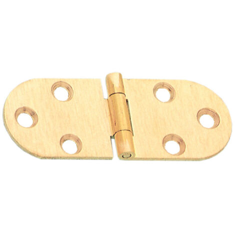 CERNIERA A BISCOTTO S/FERMO OTTONE SAT 80X30 MM- MARIVA- 24,0 pz