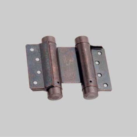 Cerniera a molla doppia azione 125 mm - bronzata - 2 pezzi