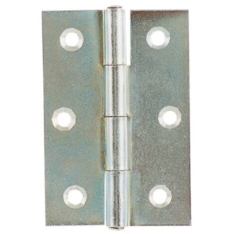 CERNIERA ART. 838 P/FISSO ACCIAIO ZIN.MM.75X51X1,6. Prezzo per 1 pezzo.