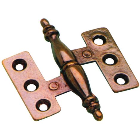 Cerniera LF Per Mobili Stile Arte Povera - Collo Basso 8 Mm, 2 Pezzi, Design Antico - Foto 13