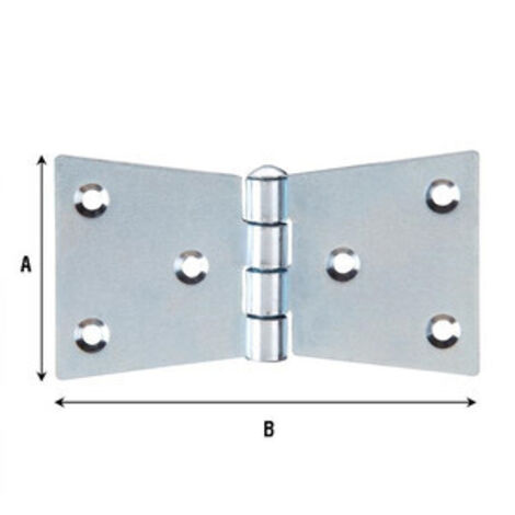 CERNIERA CODA DI RONDINE 3 FORI 94X50 MM- 24,0 pz