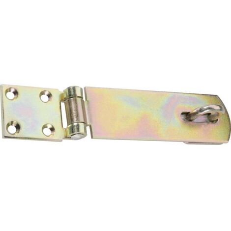cerniera con anello per chiusura 120 mm in acciaio, grigio verniciato