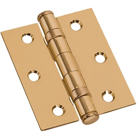 CERNIERA CON CUSCINETTI BRONZATA mm 90 x 75 - sp.2,5