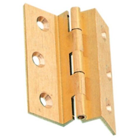 CERNIERA FRESATA C/COLLO OTTONE BRON 50X40 MM