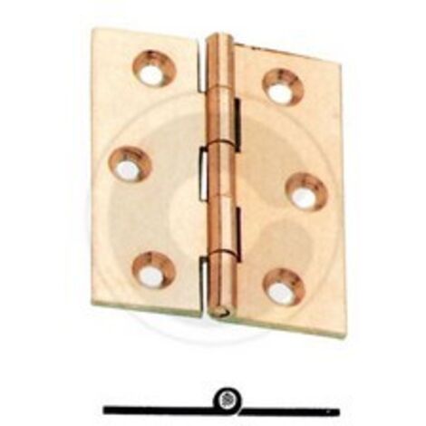 cerniera fresata piana mm 60x50 in ottone bronzato collo zancato infissi porte mobili