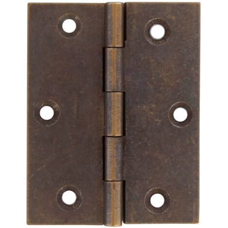 CERNIERA FRESATA PIANA O. BRONZATO GR.70X55. Prezzo per 1 pezzo.