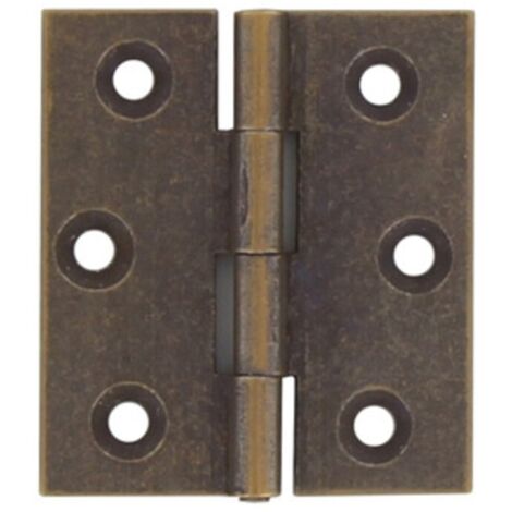 CERNIERA FRESATA PIANA OTTONE BRONZ 40X35 MM