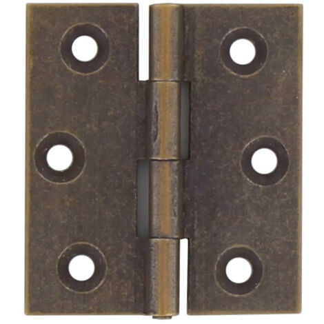 CERNIERA FRESATA PIANA OTTONE BRONZ 40X35 MM- MARIVA- 24,0 pz