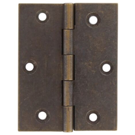CERNIERA FRESATA PIANA OTTONE BRONZ 70X55 MM