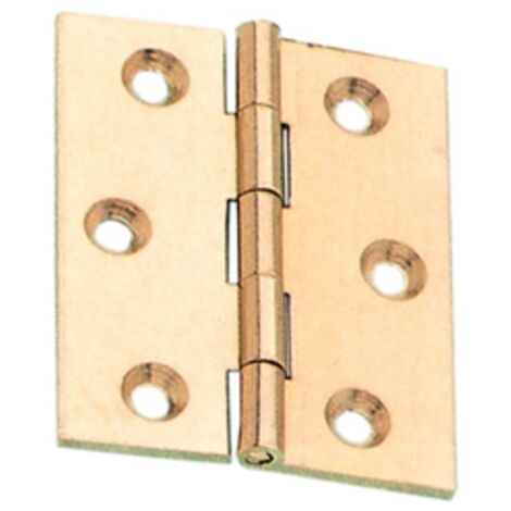 CERNIERA FRESATA PIANA OTTONE SATIN 60X50 MM
