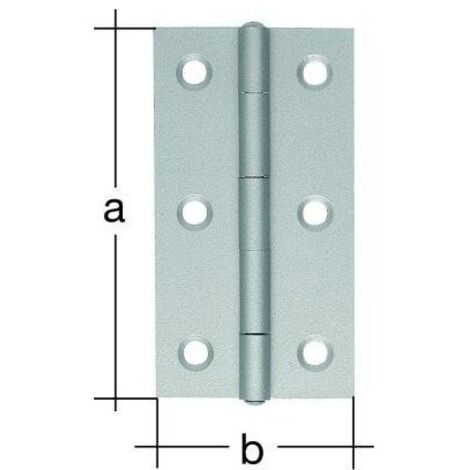 Cerniera H.82mm B.44mm S.1,3mm VA stretta