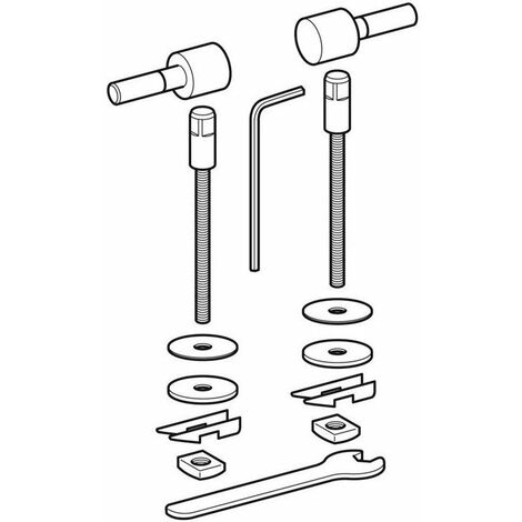 Cerniera in acciaio inox adatta per Geberit 571044