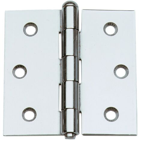 CERNIERA IN ACCIAIO INOX ART.124IN mm. 64 x 64 - pz. 2 KONCRETO