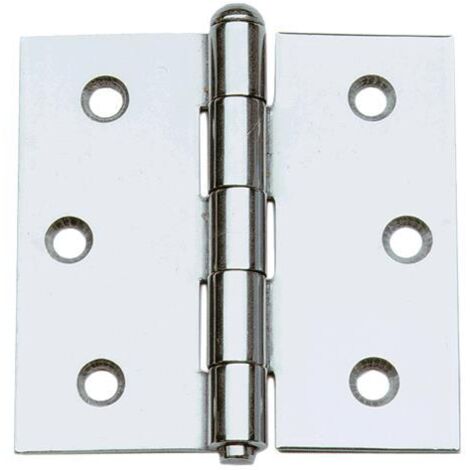 CERNIERA IN ACCIAIO INOX ART.124IN mm 76 x 76 ALDEGHI 10 PZ