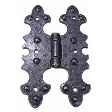 Cerniera In Ferro Battuto Ala Piana Verticale Art. 332B  55x92 mm