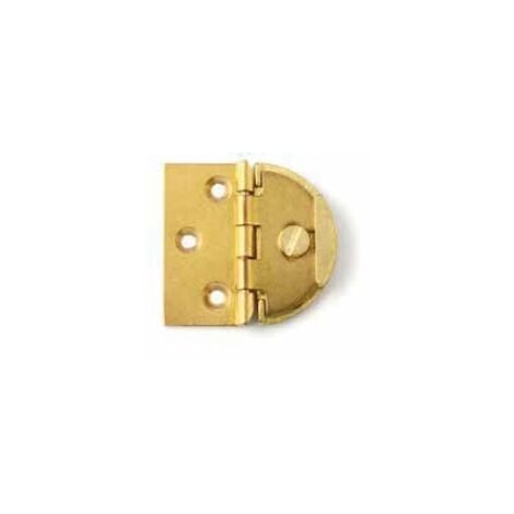 TELESE CERNIERA IN OTTONE ALI PIANE CON ASOLA E COLLO SMUSSATO OTTONATO