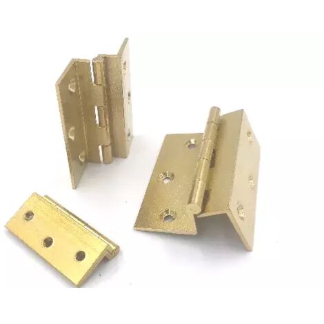 CERNIERA IN OTTONE FRESATA COLLO ORO SATINATO  MM. 60X50 OTTONE SATINATO