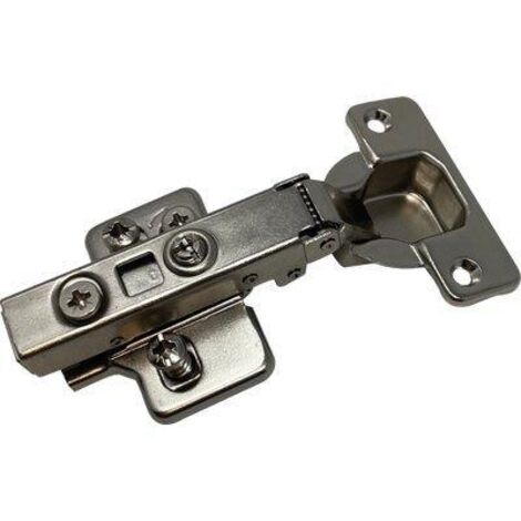CERNIERA INCASSO 94  ° RALLENTATA + BASETTA - COLLO  0 ACC NICH F.MM 35X11 REGISTRABILE- 10 pezzi