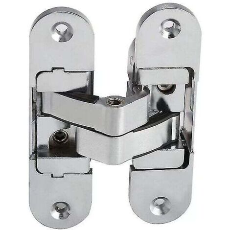 Cerniera invisibile 3D. Acciaio inox satinato. 2 pezzi, 2395 mm (sinistra + destra)