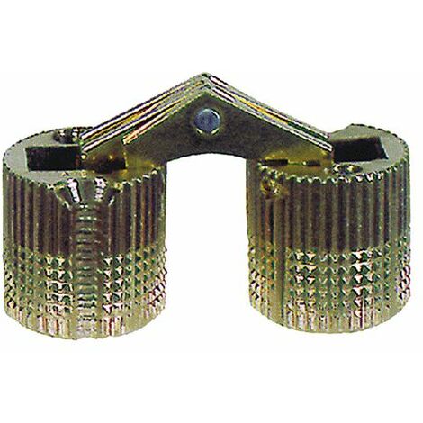 Cerniere invisibili cilindriche in acciaio bronzato e nylon marrone - ø  mm.14 - incasso ø mm.14x16,5p. (493) CEAM