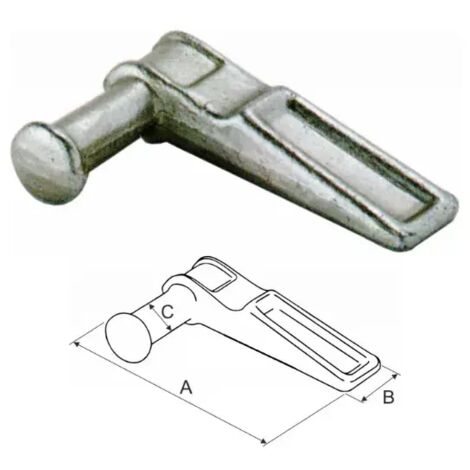 Cerniera laterale destra o sinistra diametro 20 mm Cermag 61287 e 61288 - Sinistra